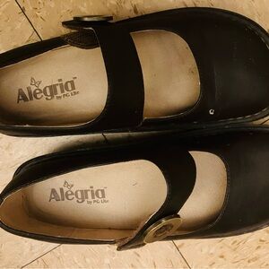 Alegria Brown Mary Jane Flats